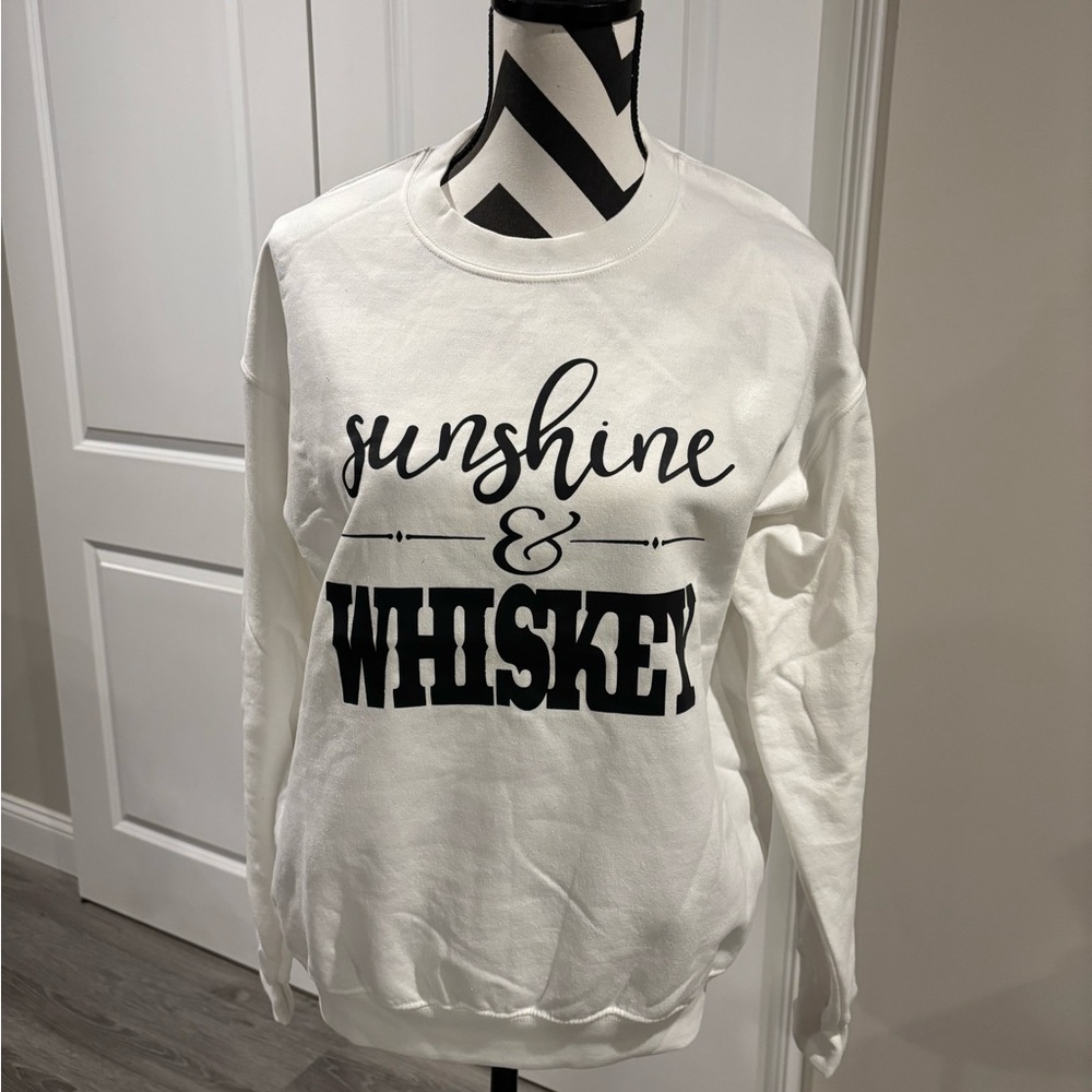 White Graphic Sweatshirt
